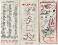 c1935-40 Map of Atlantic City to Hackney's Famous Garden of Sea Food