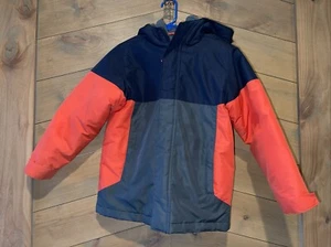 Childrens PLACE~Boys 5/6~3-in-1 Waterproof Jacket~Blue~Hood~Winter *stains* - Picture 1 of 6