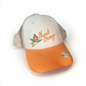 Disney Parks Orange Bird Epcot Flower & Garden Think Adult Baseball Hat Cap New - Picture 1 of 5