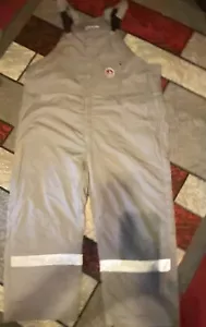 Walls FR Flame Resistant GRAY Insulated  Bib Overalls  5XL Regular Canvas - Picture 1 of 4