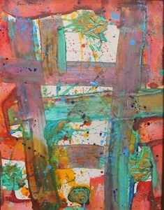 SAM FRANCIS OIL PAINTING - Picture 1 of 7
