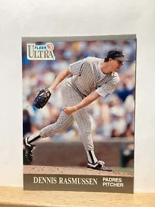 Tarjeta de béisbol Fleer Ultra 1991: Dennis Rasmussen, San Diego Padres - Tarjeta #309 - Imagen 1 de 2