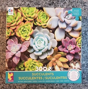 Ceaco SUCCULENTS 300 piece puzzle cacti COMPLETE - Picture 1 of 6