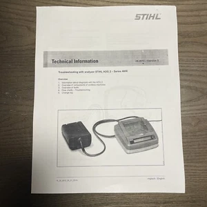 “COPIA” STIHL ADG 2 SERIE 4850 ANALIZADOR MANUAL SOLUCIÓN DE PROBLEMAS INFORMACIÓN TÉCNICA - Imagen 1 de 4