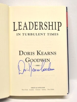 Signed Doris Kearns Goodwin "Leadership In Turbulent Times" Hardcover - Image 1 of 4