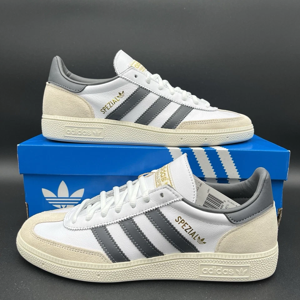 NEW Adidas Handball Spezial Men’s Sneakers Shoes White Grey IF3741 Size 7.5 - Image 1 of 4