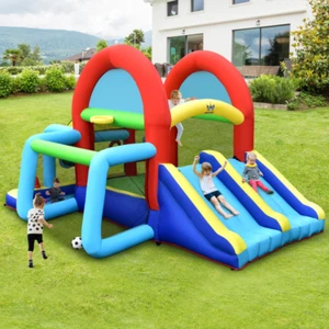Inflatable Bounce House with Dual Slides & 480W Blower for Endless Fun! - Picture 1 of 12