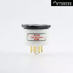 One Gold plated EL156 to KT88 Vacuum tube convert socket - Picture 1 of 11