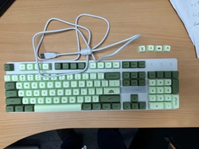 Surmen Wired Mechanical Keyboard / Cherry Gentix BT Mouse Keyboard Set - Green - Image 1 of 3