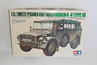 TAMIYA 1/35 HORCH 4X4 TYPE 1A KIT MONTAGGIO NO.35052 - Immagine 1 di 2