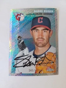 2023 Topps Chrome Platinum Shane Bieber Topps Refractor #274 /499 Guardians - Picture 1 of 2