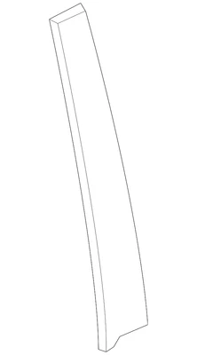 Genuíno 2012-2016 Honda CR-V - Guarnição R porta traseira pilar central 72930-T0G-A00 - Imagem 1 de 3