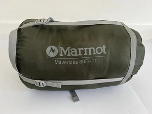 Marmot Mavericks 30 F / -1C Sleeping Bag Camping Hiking Green - Picture 1 of 15