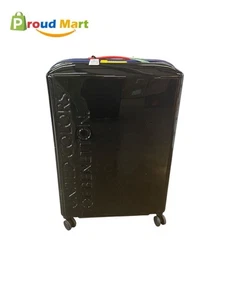 United Colors of Benetton x DELSEY PARIS Karierter 27" Spinner Koffer Schwarz - Bild 1 von 5