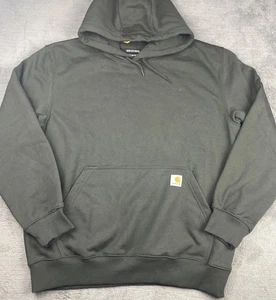 New Green Carhartt Men’s Rain Defender loose fit Hoodie- Large - Picture 1 of 8
