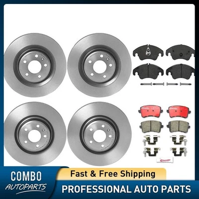 Juego de pastillas de freno de disco delanteras traseras rotor de freno de disco para Audi S4 2012-2016 Foto 1 de 4