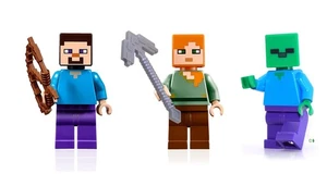 Lego Minecraft Combo Pack Steve Alex And Zombie Minifigures 11 PCS Very Good - Picture 1 of 3
