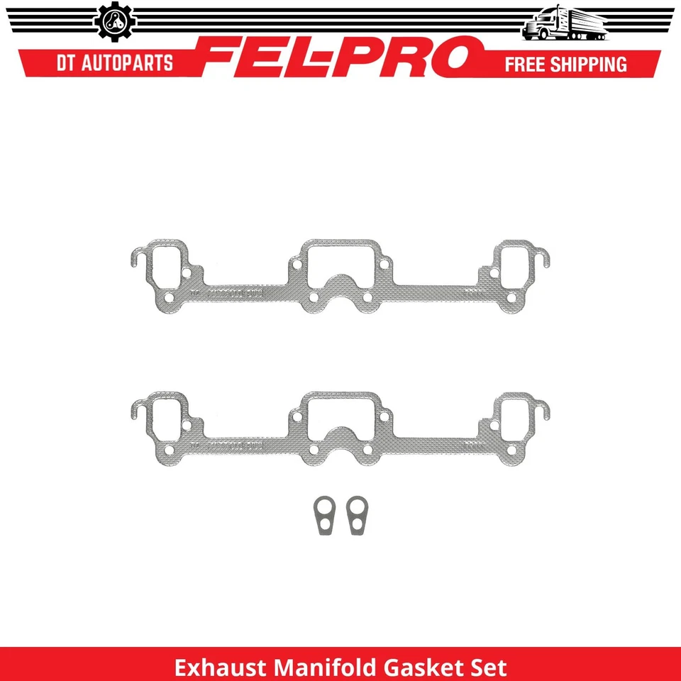 Para 1974 Plymouth PB200 Van 5.9L V8 conjunto de junta coletor de escape Fel-Pro - Imagem 1 de 1