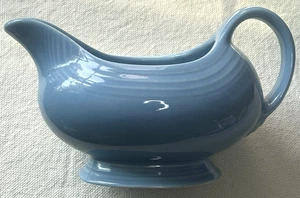 PERIWINKLE Open Sauce Gravy Boat FIESTA Homer Laughlin HLC Vintage Blue NICE! - Picture 1 of 4