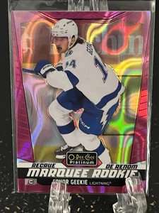 CONOR GEEKIE--MARQUEE ROOKIE--2024-25 OPC PLATINUM--PINK MAGMA--FREE SHIPPING - Picture 1 of 2