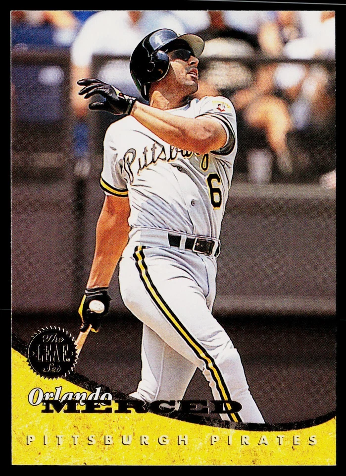1994 Leaf #388 Orlando Merced Pittsburgh Pirates - Image 1 of 2
