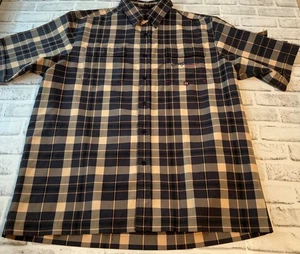 Southpole UNUSUAL PRINT Y2K/SP2K Shirt Mens XL Check Button Up AOP Hip Hop - Picture 1 of 7