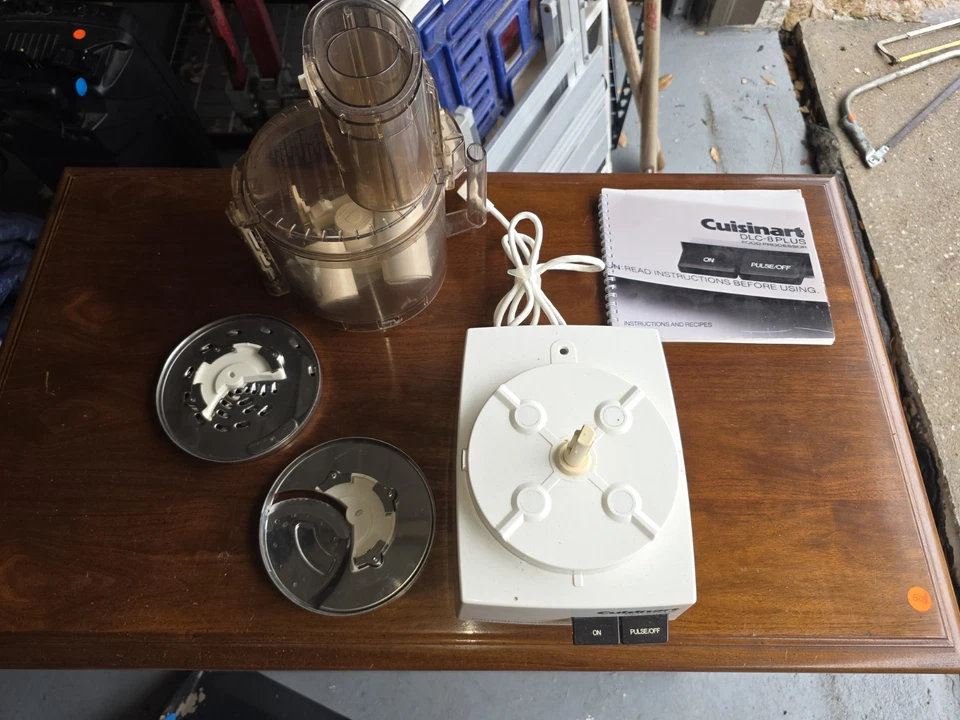 Cuisinart DLC-8 Plus 11 Cup Food Processor w/ Attachments - Beige - Image 1 of 4