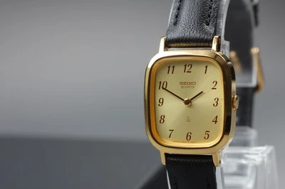 Vintage 1980 N MINT Seiko Socie 2320-5390 Gold Tank Quartz Womens Watch JAPAN - Image 1 of 4