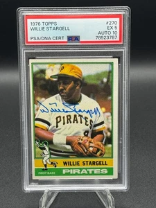 Willie Stargell Signed 1976 Topps #270 HOF PSA 5 AUTO 10 🔥Pop 3, None Higher!🔥 - Picture 1 of 6