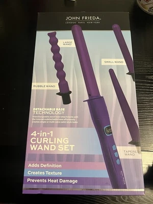 Juego de Curling John Frieda 4 en 1 Púrpura - Nuevo En Caja, No Usado Foto 1 de 4