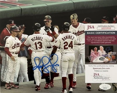 Omar Enrique Vizquel González Cleveland Guardians Signed Auto 8X10 JSA COA - Image 1 of 4