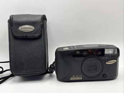 Cámara fotográfica y estuche Samsung AF Slim Zoom Point & Shoot 35 mm Foto 1 de 4
