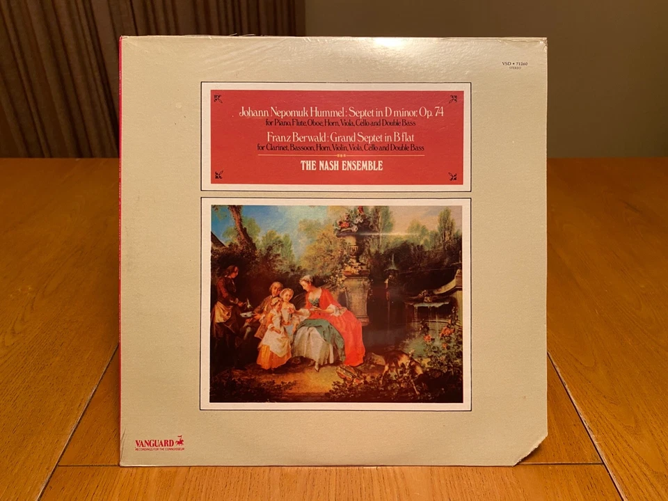 JOHANN NEPOMUK HUMMEL Nash Ensemble FRANZ BERWALD Septet in D VANGAURD LP SEALED - Image 1 of 4