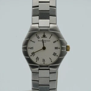 BAUME MERCIER RIVIERA DAMEN UHR MIT STAHL ARMBAND QUARZ 5848 ARMBANDUHR BM022 - Bild 1 von 10