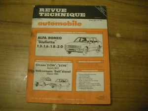 Technische Revue Alfa Romeo Giulietta 1.3 - 1.6 - 1.8 - 2.0 - Bild 1 von 1