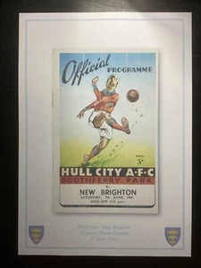 1946-47 Hull City v New Brighton Division 3 (North) Programme PRINT - Picture 1 of 1