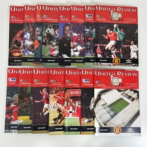 United Review Manchester United Matchday Programme Bundle 1998-99 Season - Picture 1 of 2