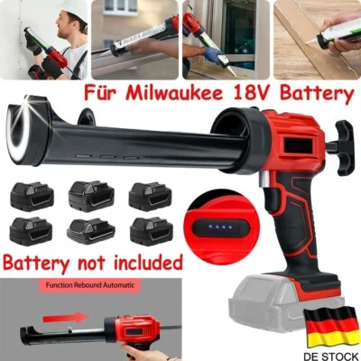 MARKENLOS Für Milwaukee 18V Akku 4 Gear Kabellos Glas Kartuschenpresse Kartuschenpistole