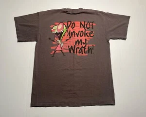 Invader Zim Irken Wrath T-Shirt Nickelodeon Cartoon Men’s Medium (Faded Holes) - Picture 1 of 10