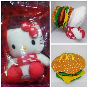 Vintage 2002 Hello Kitty McDonald's Big Mac Reversible Plush New Sealed - Picture 1 of 12