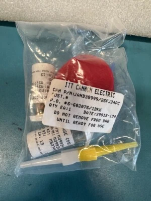 ITT CANNON ELECTRIC CONNECTOR W/GOLD PINS UNUSED JAND38999/26FJ24PC #45 - Image 1 of 2