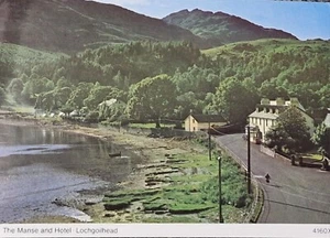 The Manse & Hotel Lochgoilhead, Vintage Postcard - Picture 1 of 3