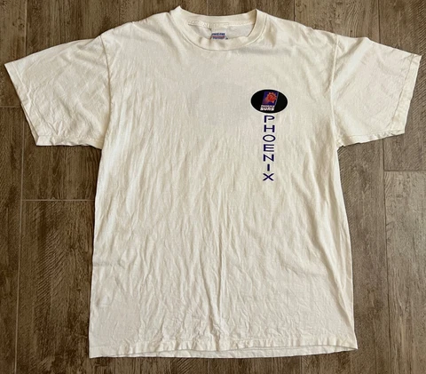VINTAGE TRUE FAN PHOENIX SUNS WHITE SINGLE STITCH T-SHIRT-XL Cover