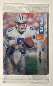 SELLADO 1995 Pinnacle Sport Flix paquete promocional Troy Aikman Drew Bledsoe JJ Stokes - Imagen 1 de 2