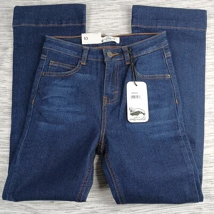 West + Wild Jeans Girls Size 10 Dark Blue Jeans Western Wear Dark Wash Flared - Picture 1 of 10