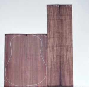 East Indian Rosewood Dreadnought AAA Grade Guitar Back & Side Set # 12 - Picture 1 of 8