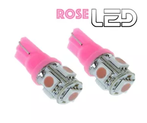 2 Ampoules W5W T10 LED Lumière ROSE Plafonnier Habitacle éclairage intérieur - Imagen 1 de 1