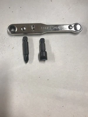 New Craftsman Reversible Offset Ratchet With 2 Bits & Free shipping - Image 1 of 2