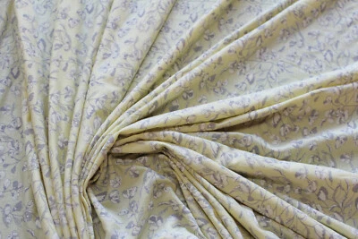 Jersey 3,70€/m² Singlejersey Modal mit Elasthan pastellgelb, geblümt CC12 - Bild 1 von 2