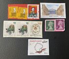 Lot de 10 timbres de Pays divers et années diverses - encore sur fragment! H81